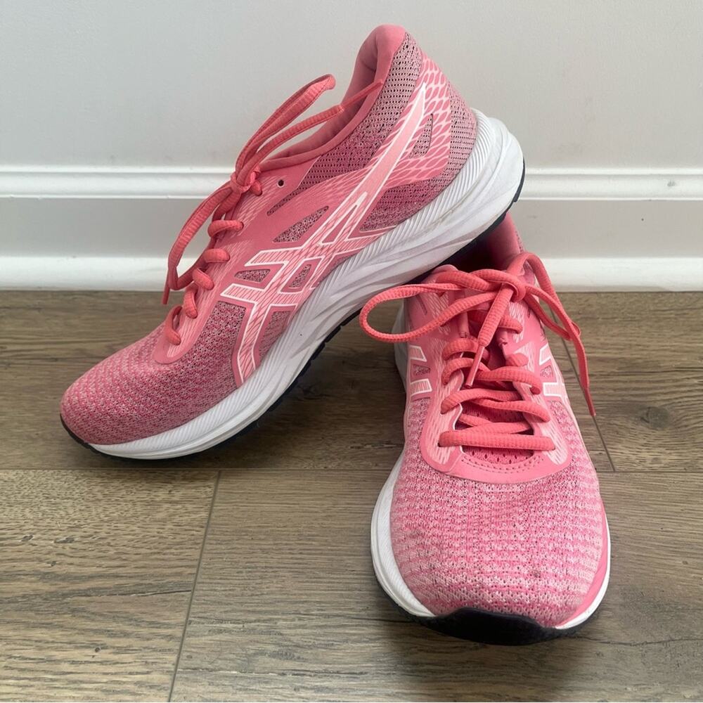Asics Gel Excite 6 Pink Twist Lace Up Athletic‎ Sneakers Women's Size 8.5